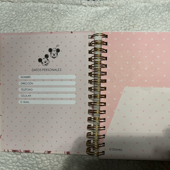 Disney MickeyMinnieMouse Grid Spiral Notebook Hardcover NEW+Disney Post It Notes - Picture 15 of 16